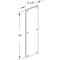 Prime-Line Door Push Plate, 3-1/2 x 15 in. Stainless Steel (Single Pack) J 4720 - alternate 2